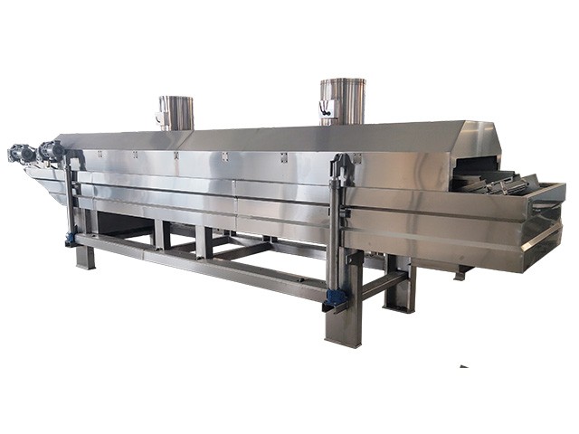 濟南網帶式連續油炸機